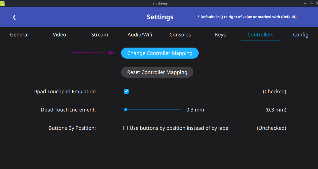 Change Controller Mapping