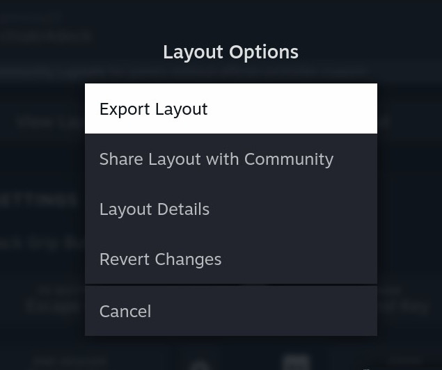 Export Layout