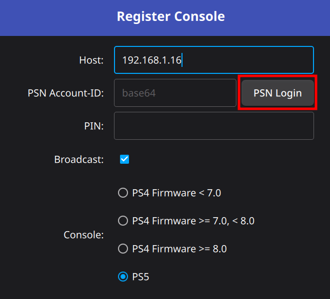 PSN Login