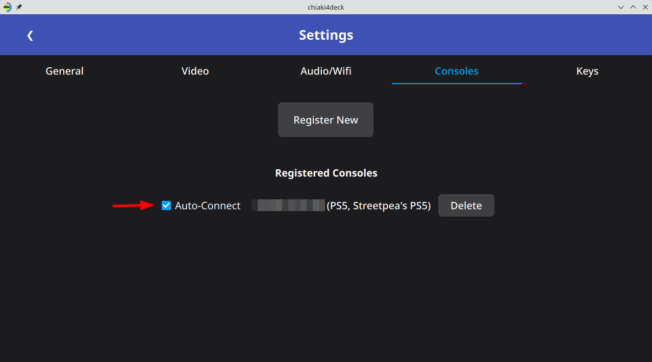 Auto-Connect Settings