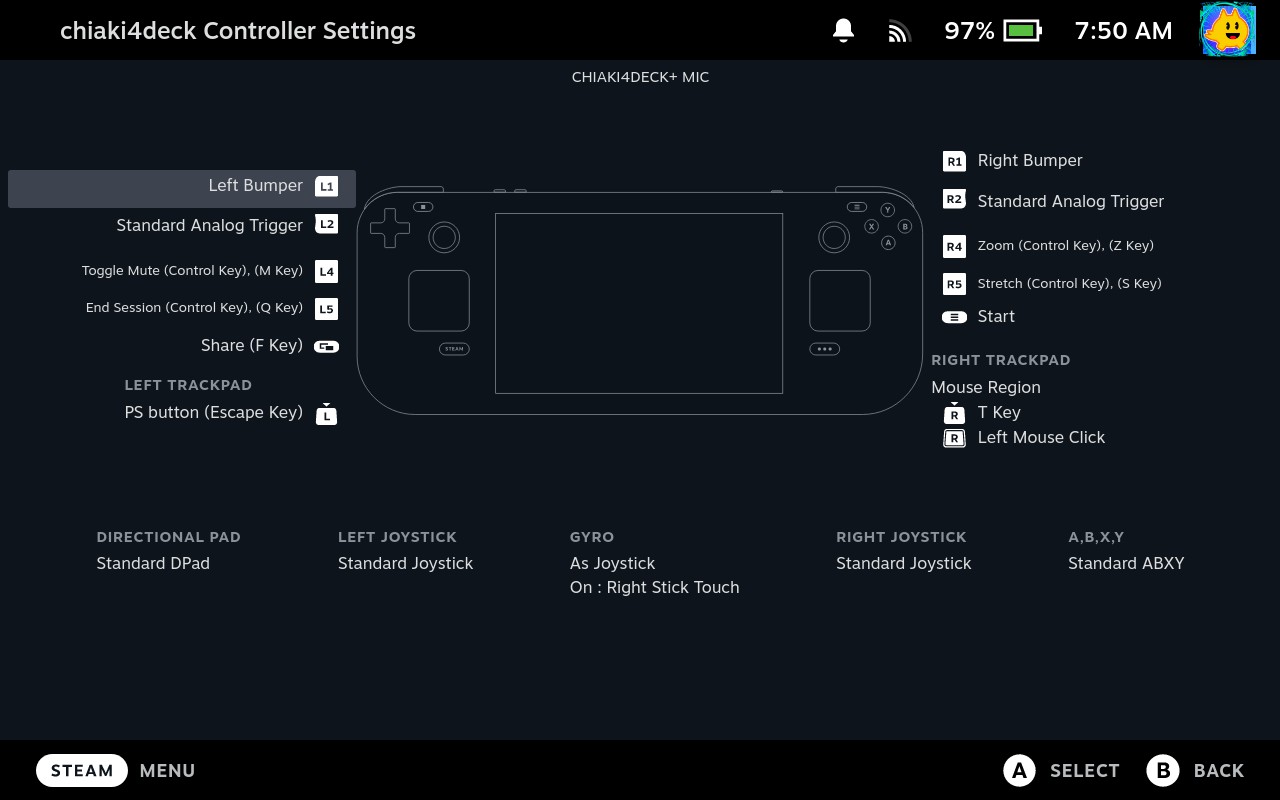 How to customize controls on the Steam Deck